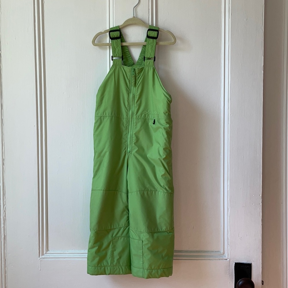 EUC 3T COLUMBIA Green Bib Snow Pants boy girl